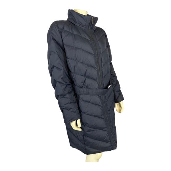 DKNY Navy puffer down 3/4 length coat with belt size 2x * - Picture 6 of 12